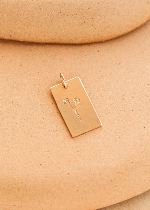 Raising Wildflowers Rectangle Pendant