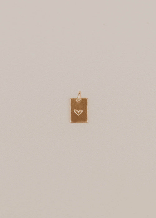 Evie Heart Tag Charm