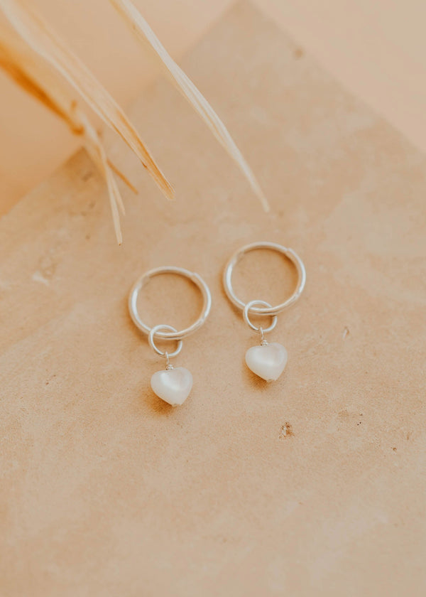 Heart Mother of Pearl Charms