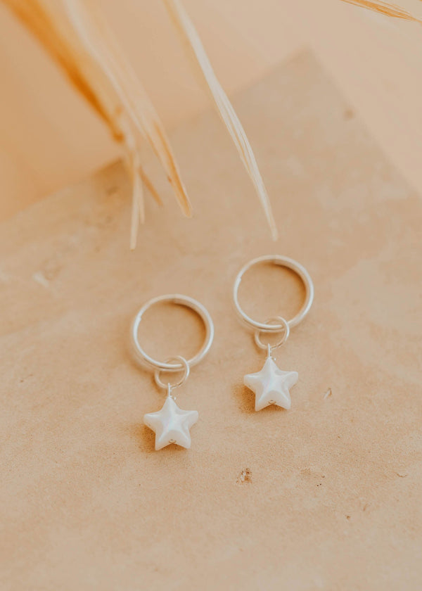 Star Mother of Pearl Charms