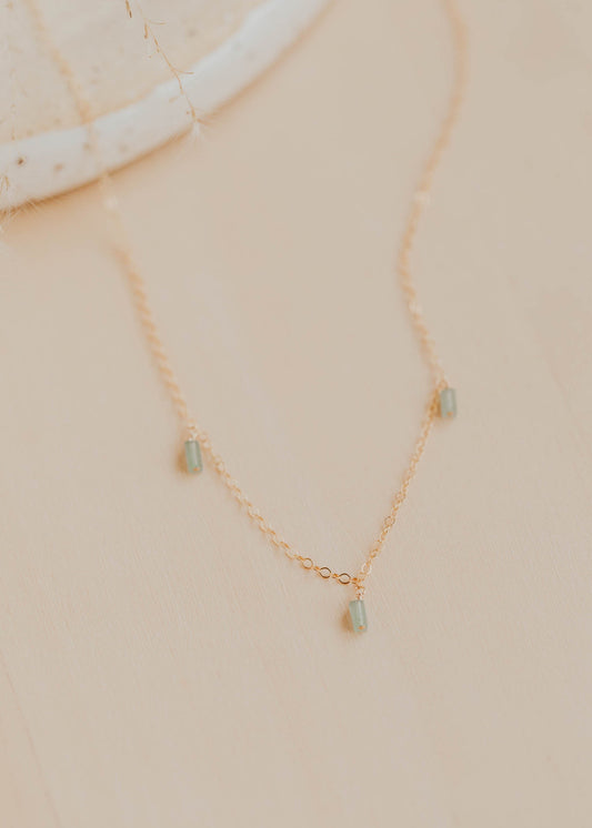 Seafoam Gemma Trio Necklace