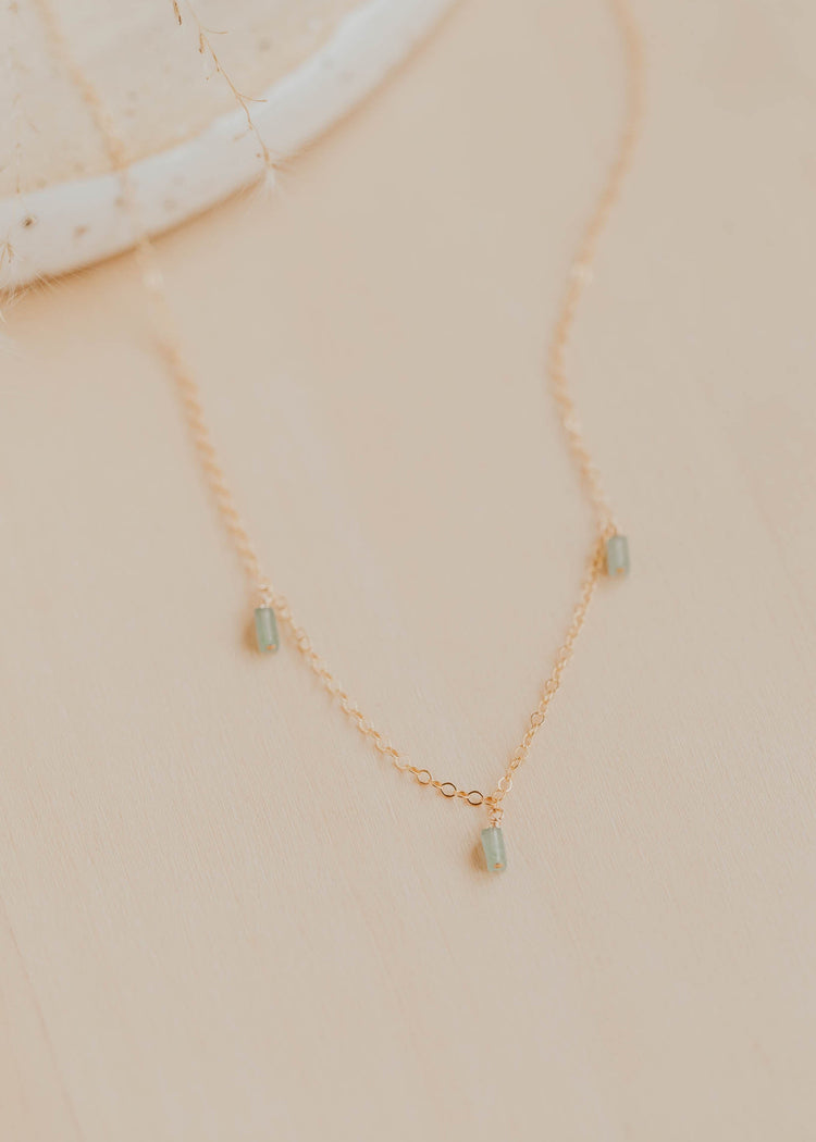 Seafoam Gemma Trio Necklace