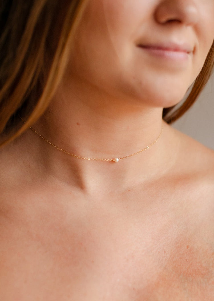 Tiny Freshwater Pearl Necklace