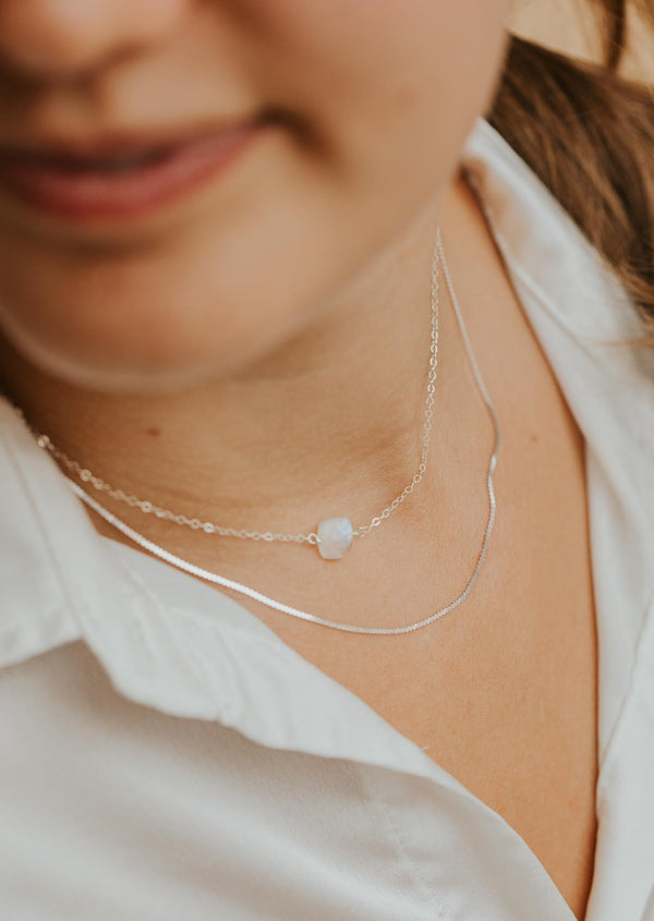 Moonstone Cushion Necklace