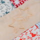 Hello Adorn Star Threader Earrings featuring a sculptural star-shaped Americana design.