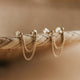 Demi Double Swing Studs