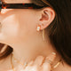 Golden Hour Huggie Hoops