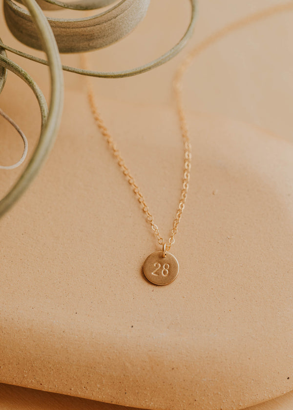 Tiny Digits Necklace