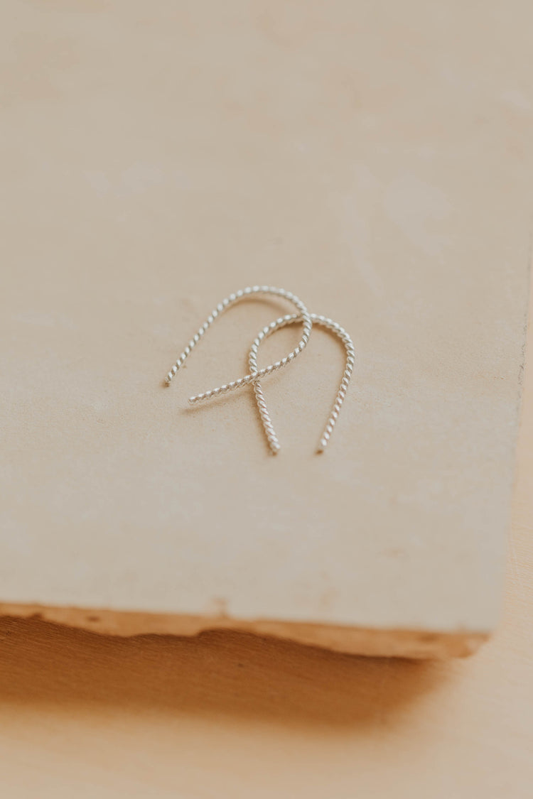 Twisted Tiny Horseshoe Earrings