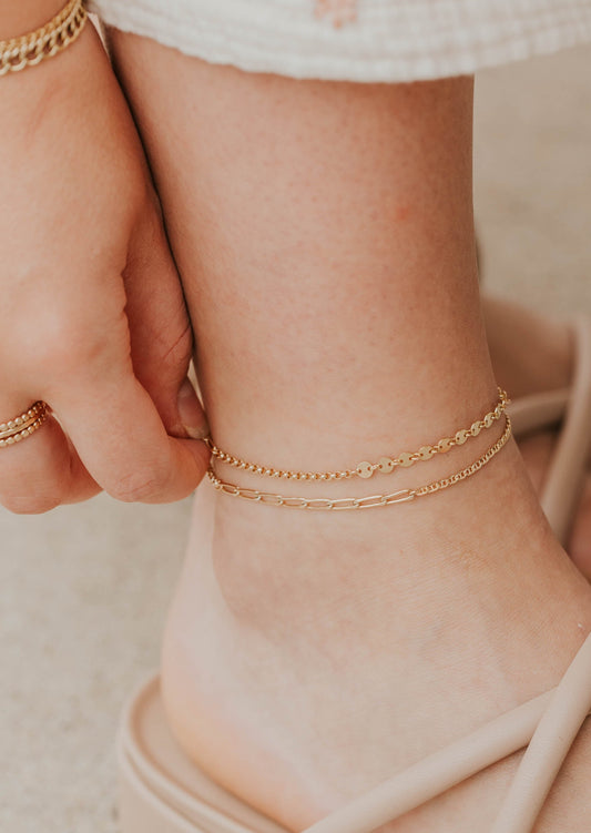 Patchwork Anklet
