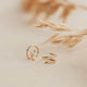 Tiny Twist Earring – 4mm + 10mm