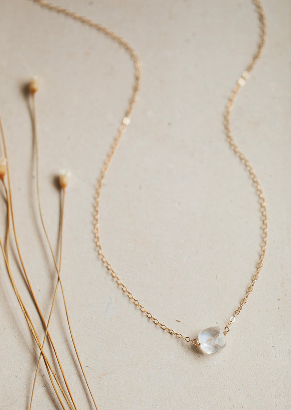 Moonstone Cushion Necklace