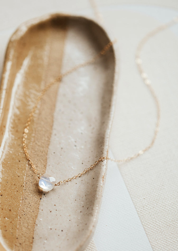 Moonstone Cushion Necklace